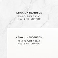Modern Minimalist Typo Basic 10 | Return Address