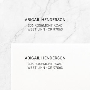 Modern Minimalist Typo Basic 10   Return Address Self-inking Stamp