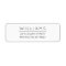 Modern Minimalist Typography 01 Return Address