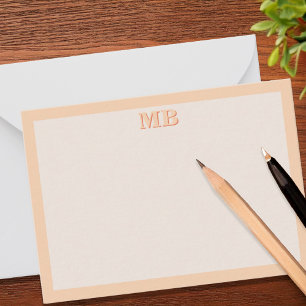 Modern Minimalist Typography Initial Monogram Card