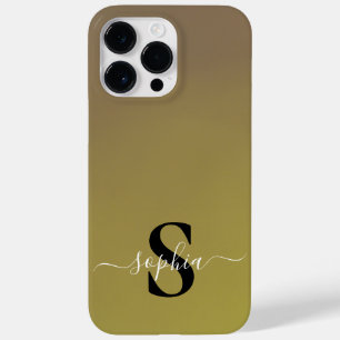 Modern Minimalist Typography Name monogrammed Case-Mate iPhone 14 Pro Max Case