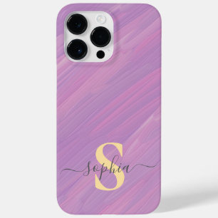 Modern Minimalist Typography Name monogrammed Case-Mate iPhone 14 Pro Max Case