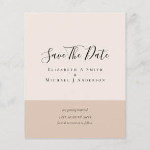 Modern Minimalist Typography Save the Dates Flyer