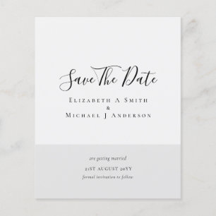 Modern Minimalist Typography Save the Dates Flyer
