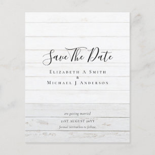 Modern Minimalist Typography Save the Dates Flyer
