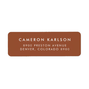 Modern Minimalist Typography Terracotta Return