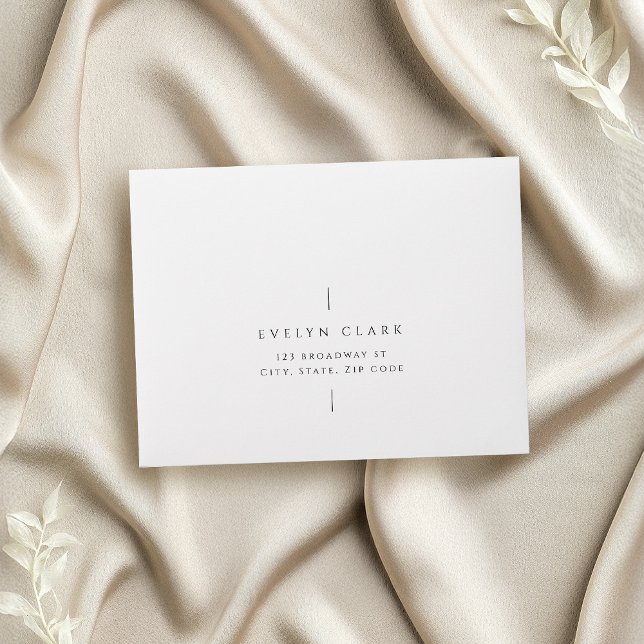 Modern Minimalist Typography Wedding RSVP Envelope (Modern Minimalist Typography Wedding RSVP Envelope)