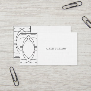 Modern Minimalist Urban Script Professional Business Card