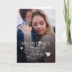 Modern Minimalist Valentine’s Day Photo  Card