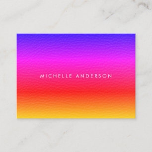 Modern Minimalist Vibrant Texture Business Card