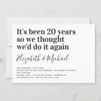 Modern Minimalist Vow Renewal