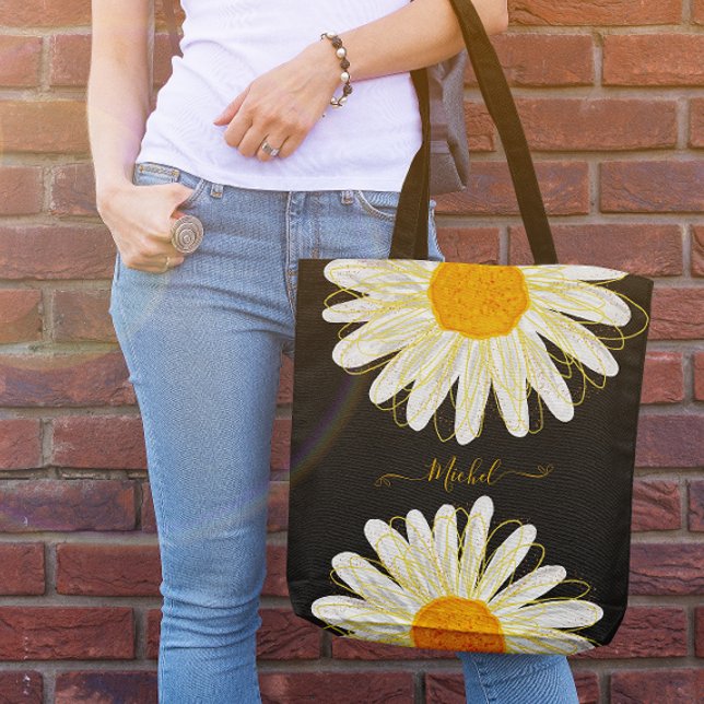 Modern Minimalist Watercolol Chamomile  Tote Bag (Creator Uploaded)