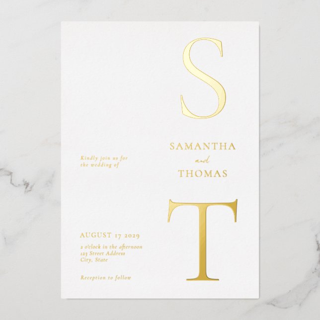 Modern Minimalist Wedding (Front)