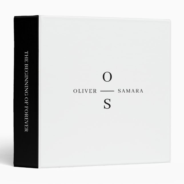 Modern Minimalist | Wedding Album Binder (Front/Spine)