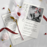 Modern Minimalist Wedding All-in-One B&W Photo