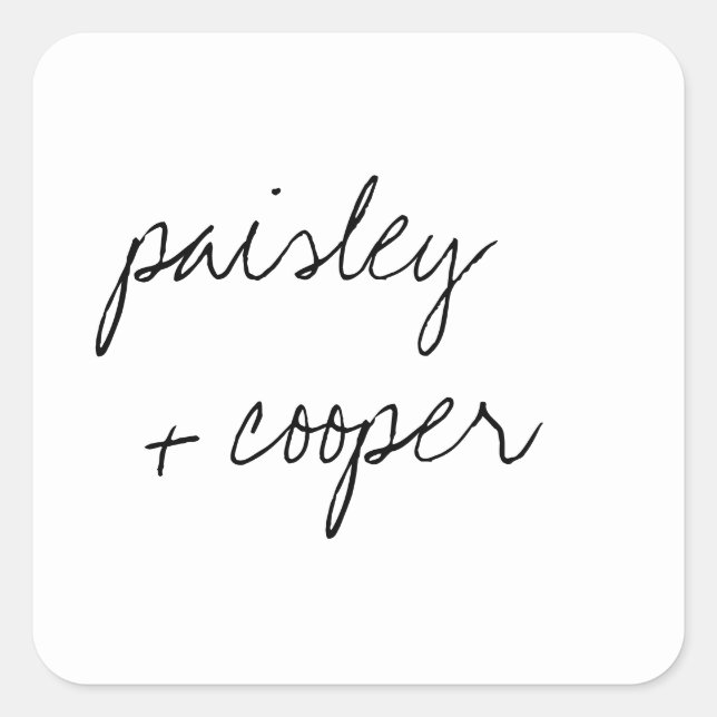 Modern Minimalist Wedding Envelope Seals  (Front)