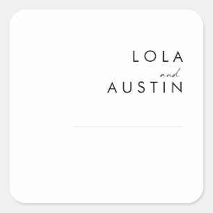 Modern Minimalist Wedding Envelope Seals