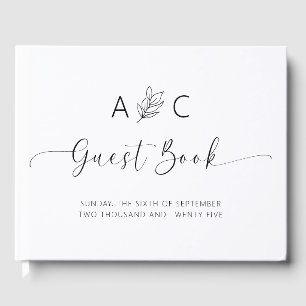 Modern Minimalist Wedding Guest Book