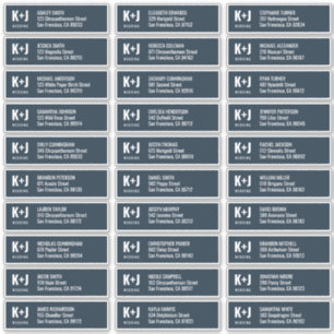 Modern + Minimalist Wedding Guest Names Address