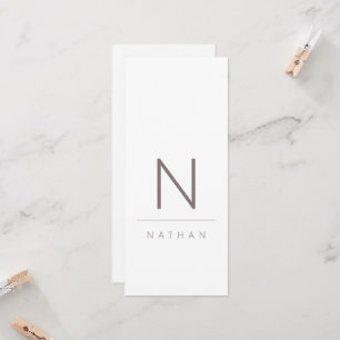 Modern Minimalist Wedding Guest Place Card