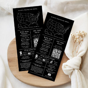 Modern Minimalist Wedding Infographic Program