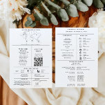 Modern Minimalist Wedding Infographic Program<br><div class="desc">Add a touch of elegance and organization to your wedding day with our beautifully designed Wedding Program Infographic. This modern and stylish infographic outlines all the essential details of your big day in a clear, easy-to-read format that guests will love. Featuring icons and visuals to represent key moments like the...</div>