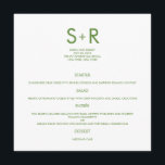 Modern Minimalist Wedding Menu Card<br><div class="desc">This Modern Minimalist collection is simple and stylish,  perfect for adding a contemporary touch to any event. Available in a variety of colours. Custom colours available upon request.</div>