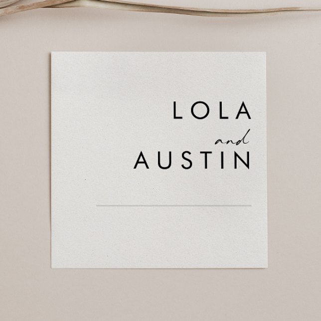 Modern Minimalist Wedding Napkins (Creator Uploaded)