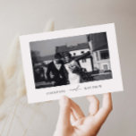 Modern Minimalist Wedding Photo Thank You Card<br><div class="desc">Minimalist and elegant wedding thank you card. Text and messages can be edited on the back of the card. For more advanced customization of this design,  e.g. changing layout,  font or text size please click the "CUSTOMIZE" button above. Please contact me for any questions!</div>