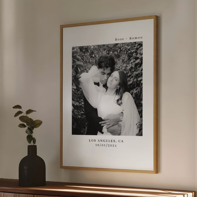 Modern Minimalist Wedding Poster (Creator Uploaded)