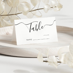Modern Minimalist Wedding Table Number Place Card