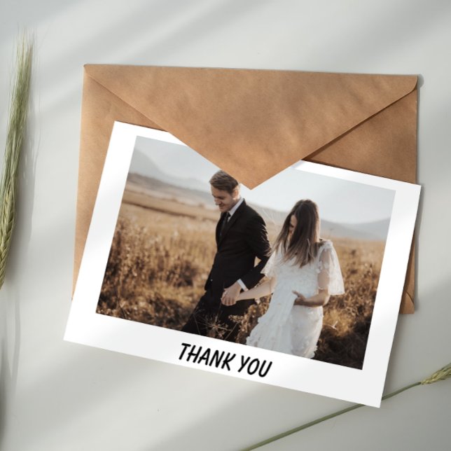 Modern Minimalist Wedding Thank You Card (Creator Uploaded)