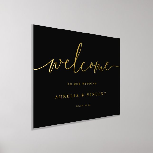 Modern Minimalist Wedding Welcome Foil Prints (Laydown)