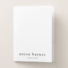 Modern Minimalist White Black Professional