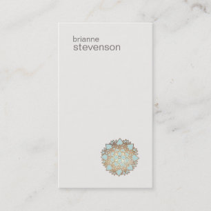 Modern Minimalist Zen Lotus Business Card