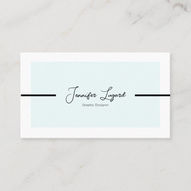 Modern Minimalistic Customizable Business Card (Front)