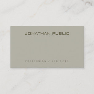 Modern Minimalistic Design Professional Template Business Card