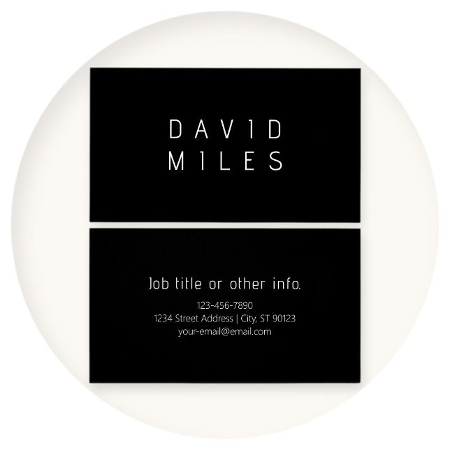 Modern Minimalistic Editable Name | Black & White (Creator Uploaded)