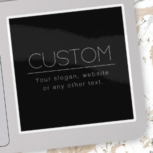 Modern Minimalistic Editable Text Black & White