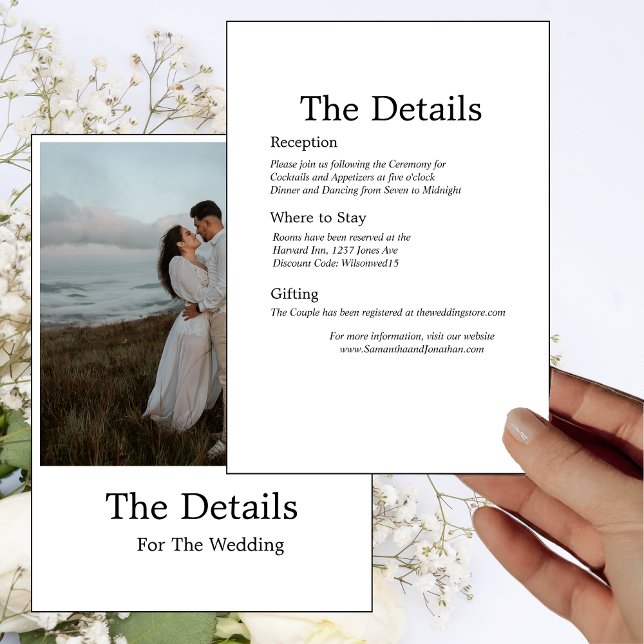 Modern Minimalistic Elegant Photo Details Card (Creator Uploaded)