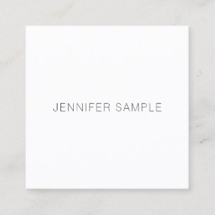 Modern Minimalistic Elegant Template Professional Square Business Card