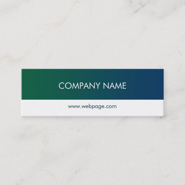 Modern Minimalistic Profile Card Template (Front)