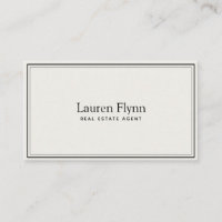 Modern Minimalistic Realtor Black Framed Simple