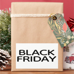 Modern, minimial Black Friday Store  Sticker