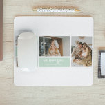 Modern Mint Collage Photo Dad Best Gift Mouse Pad<br><div class="desc">Modern Mint Collage Photo Dad Best Gift is a unique and personalized gift that is perfect for any occasion such as Father's Day, birthdays, or any other special day that honours fathers. This gift is designed to showcase the special moments and memories that you've shared with your dad throughout the...</div>