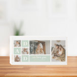 Modern Mint Collage Photo Dad Best Gift Wooden Box Sign<br><div class="desc">Modern Mint Collage Photo Dad Best Gift is a unique and personalized gift that is perfect for any occasion such as Father's Day, birthdays, or any other special day that honours fathers. This gift is designed to showcase the special moments and memories that you've shared with your dad throughout the...</div>