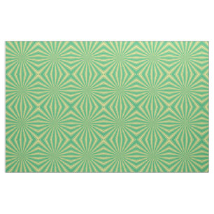 Modern Mint Sun Ray Pattern Fabric