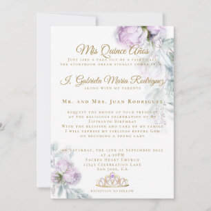 Modern Mis Quince Años Invitation