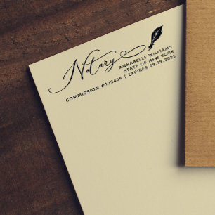 Modern Mobile Notary Public  Self-inking Stamp