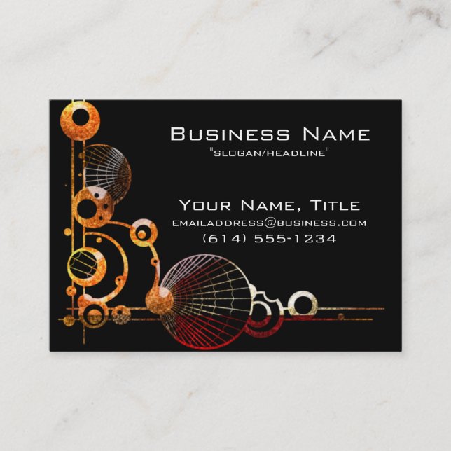 Modern (Mod) Design 1 Business Cards (Front)
